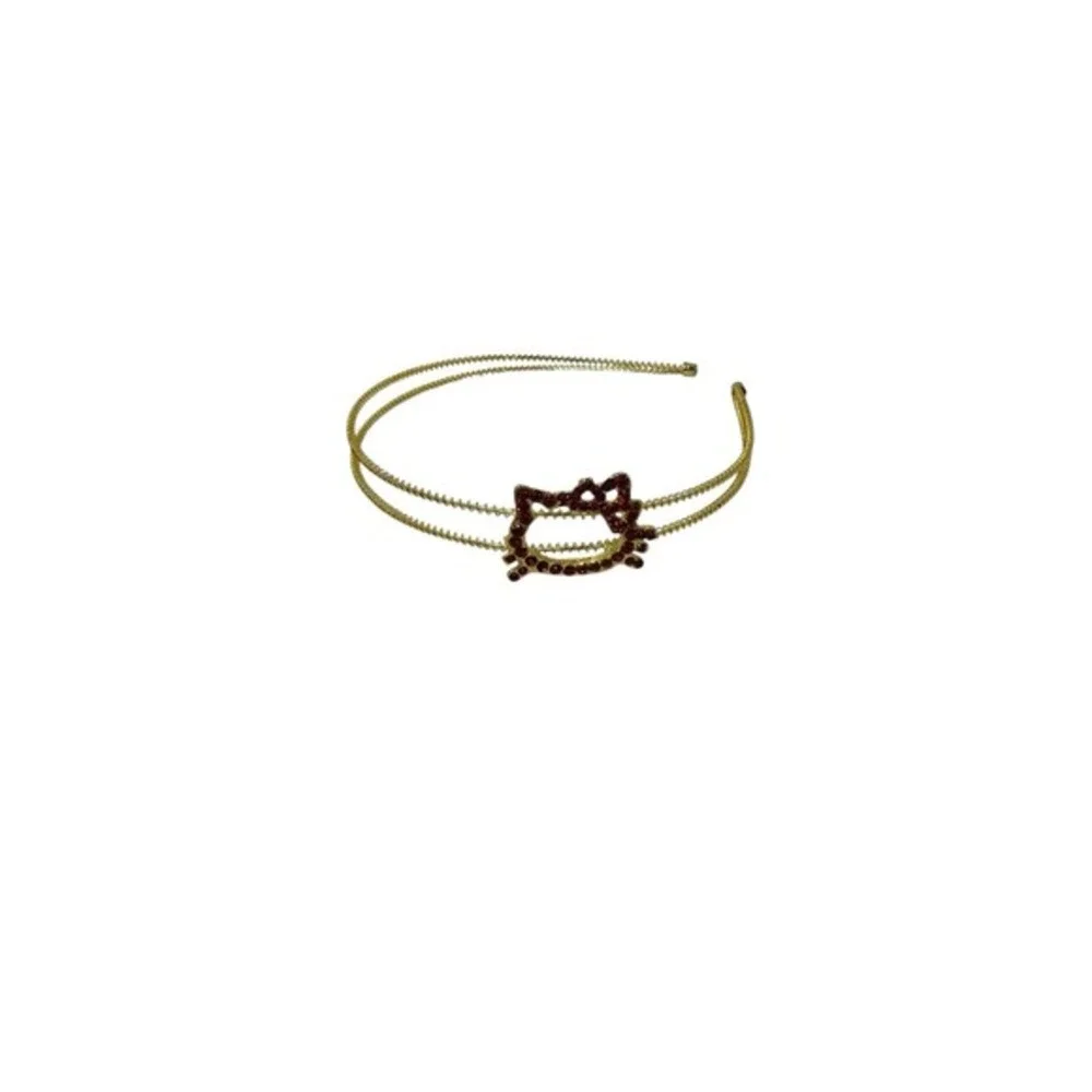 NEW girls metal kitty cat rhinestone‎ headband